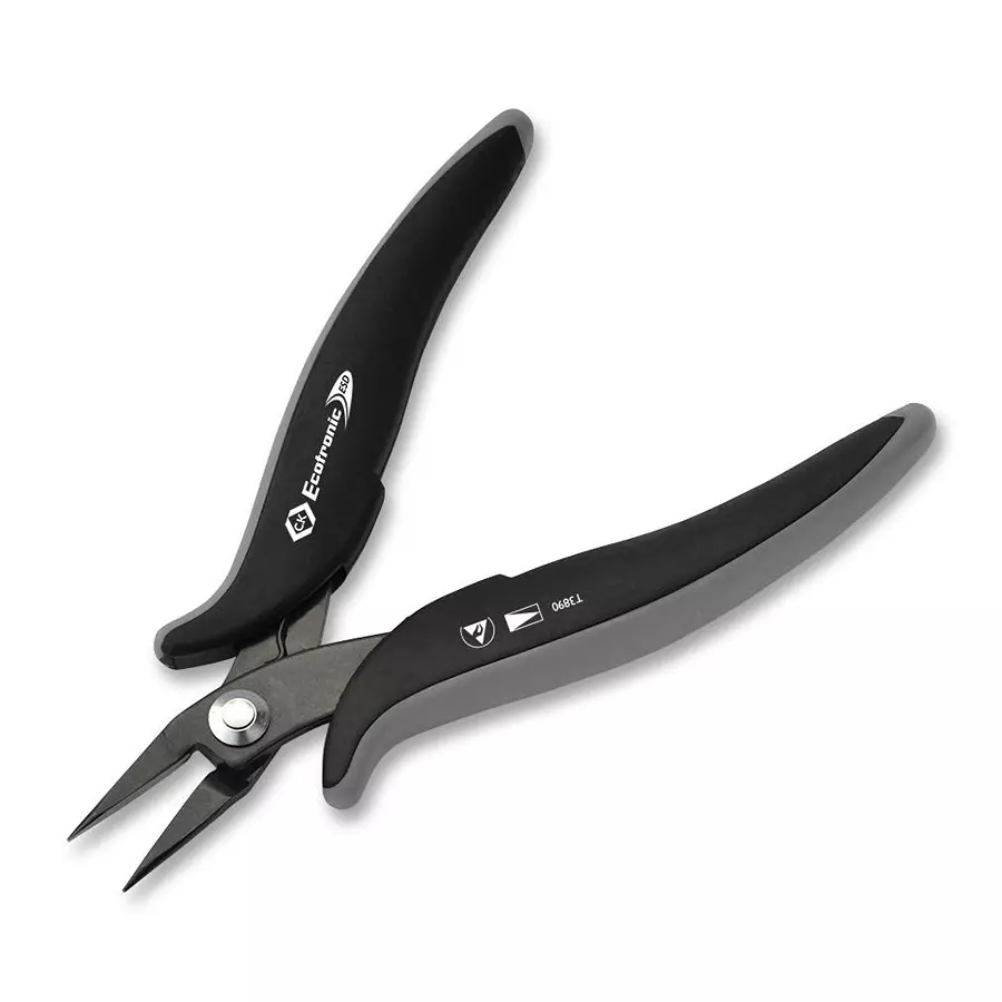 CK TOOLS PLIER, SHORT SNIPE NOSE, 8AWG, T3890