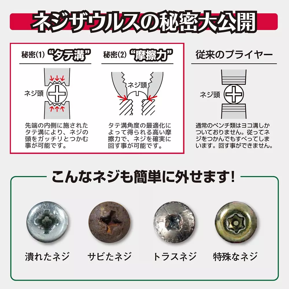 engineer-js-screw-removal-plier-160-mm-overall-length-pz-32