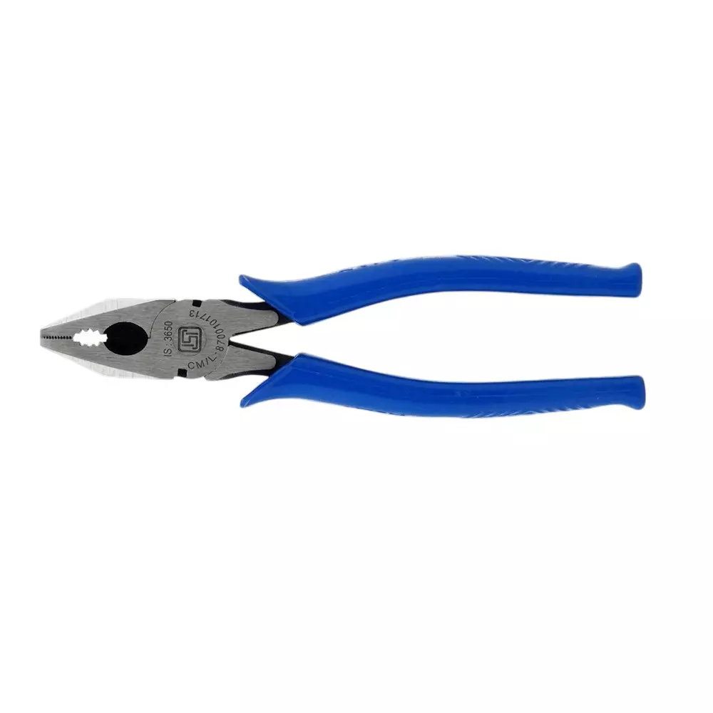 Ajay 7 inch (180 mm) Combination Plier Economy Model Made of Chrome Vanadium Steel Hardened & Tempered Construction, 04601 (Pack of 10)