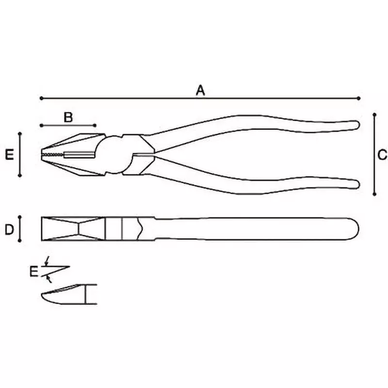 keiba-the-europe-type-plier-200-mm-size-fc-508