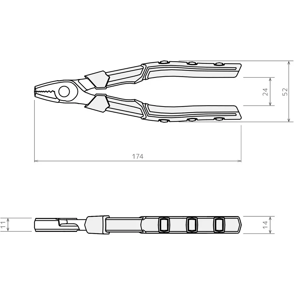 engineer-se-screw-removal-plier-175-mm-overall-length-pz-22