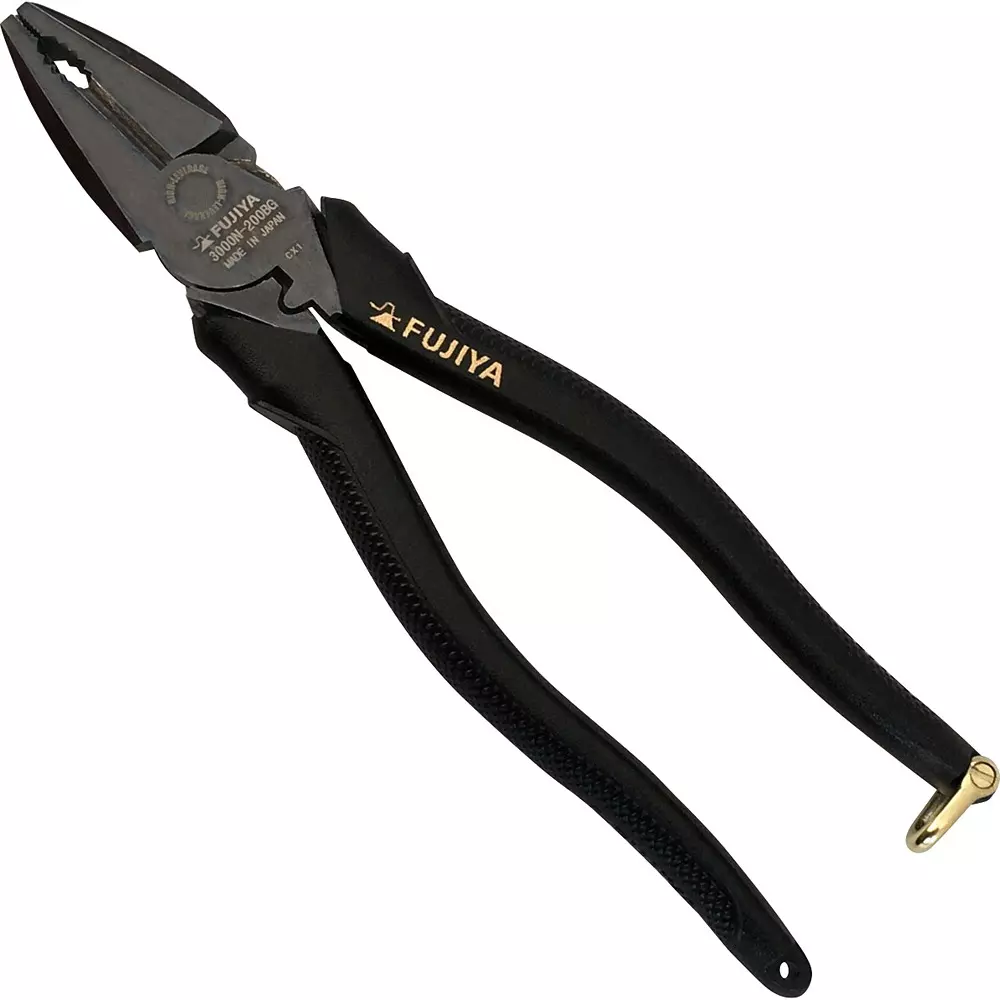 FUJIYA Kurokin Power Plier 200 mm Overall Length, 3000N-200BG