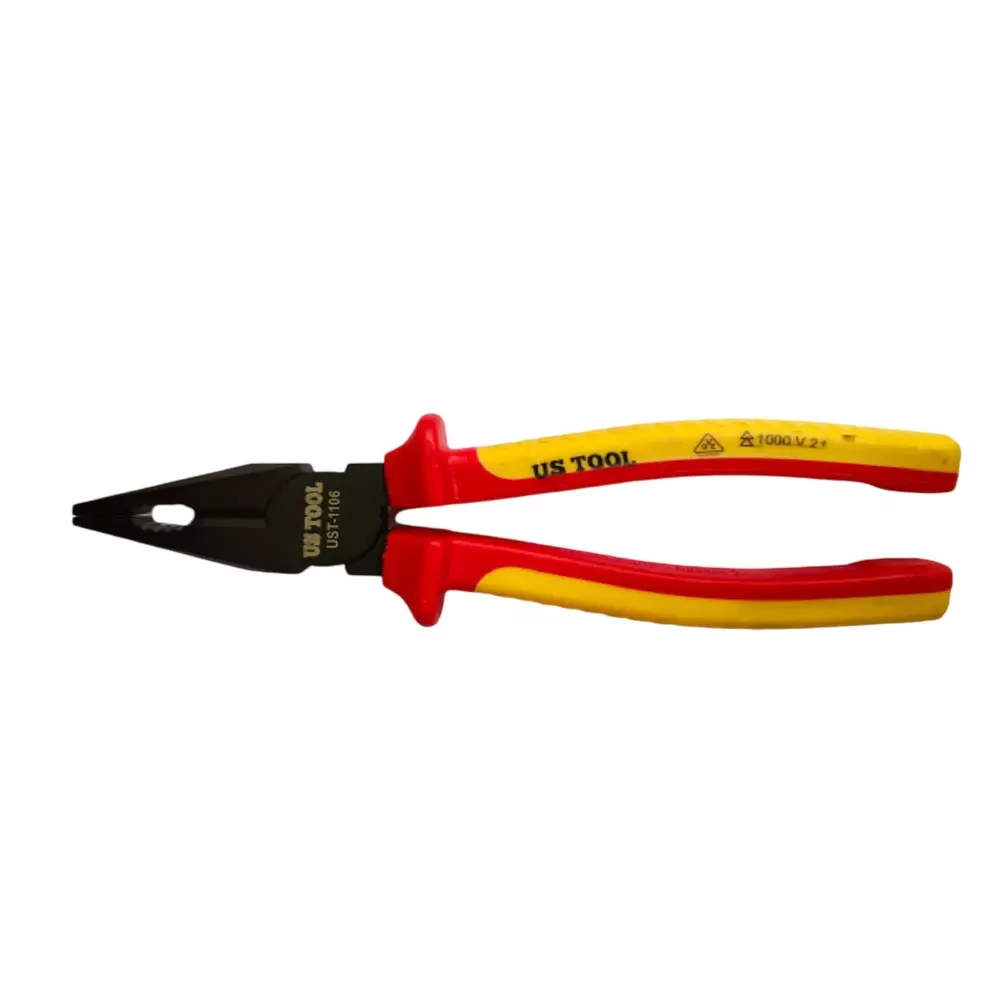 Us Tool Insulated Combination Plier 160 mm (6.2 Inch) Overall Length Aisi 6150 Material, Ust-1106