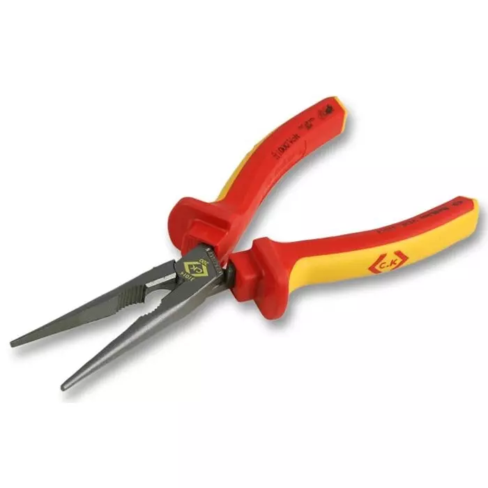 CK TOOLS PLIER, SNIPE NOSE, VDE, 200MM, 431014