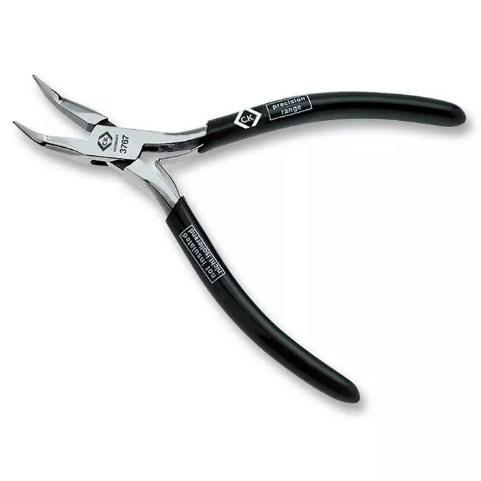 CK TOOLS ELECTRONIC PLIER, SNIPE NOSE, BENT, T3767