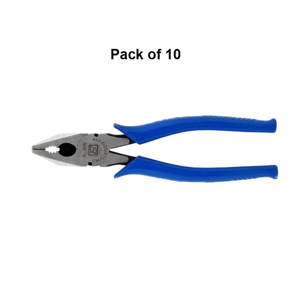 ajay-6-inch-150-mm-combination-plier-made-of-special-alloy-steel-hardened-tempered-construction-04612-pack-of-10