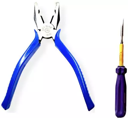 Sky Blue Sbe_Plier Combo_241 Stainless Steel Groove Plier 198.12 mm(7.8 Inch) Set of 2 Pcs