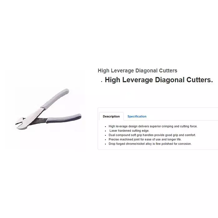blue-point-8-inch-2032-mm-diagonal-cutting-plier-laser-hardened-cutting-edge-and-chrome-nickel-alloy-body-bct8hd