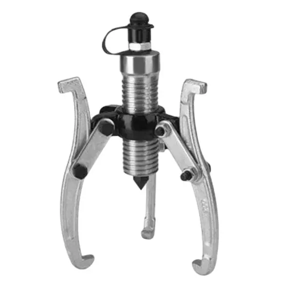 Nutronics 3 Jaw Hydraulic Gear Puller with Split Bearing Puller Pump Kit Stainless Steel 10 Ton (10000 Kg) Pulling Capacity for Industrial Uses, NS HP-10T