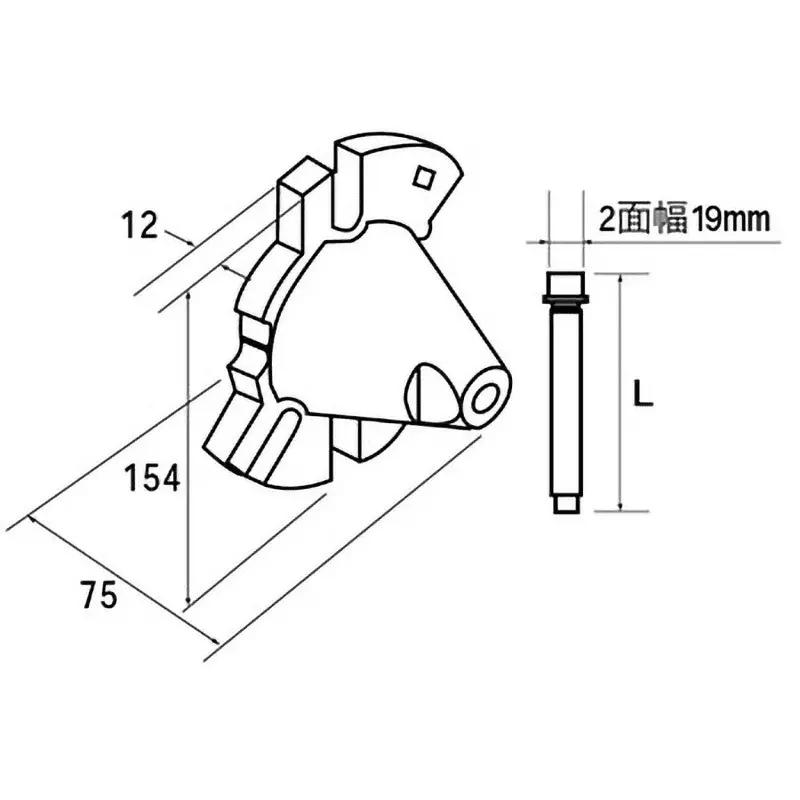 Ktc Hub Puller PCD 100 mm-140 mm 9.5 mm Sq. Drive, AS30