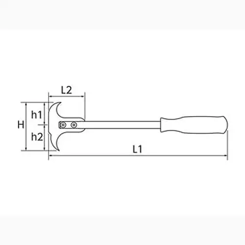 Ktc Oil Seal Puller 38 mm-70 mm Applicable Seal Size, AE460