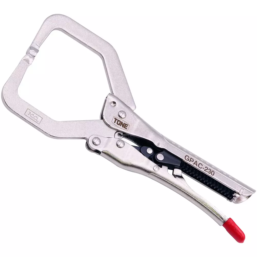 TONE Auto Grip Pliers (C Type) 86 mm Maximum Jaw Opening, GPAC-330