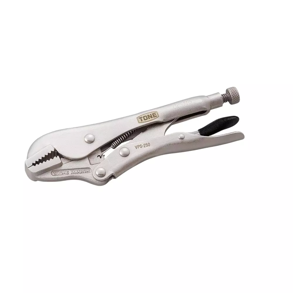 TONE Grip Pliers Set Straight Line Chin 40 mm Maximum Jaw Opening, VPS-2502S