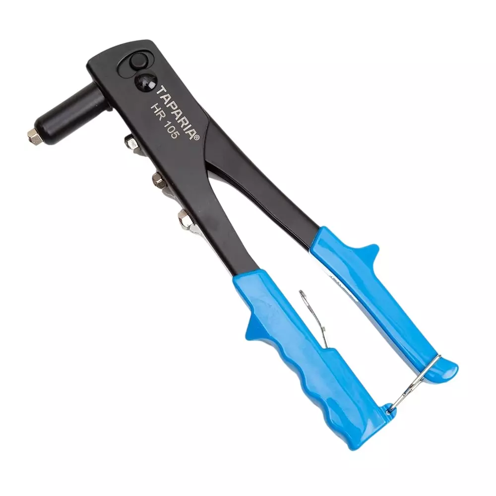 Taparia Hand Riveter 267 mm with 4 Tips Blue & Black, HR 105