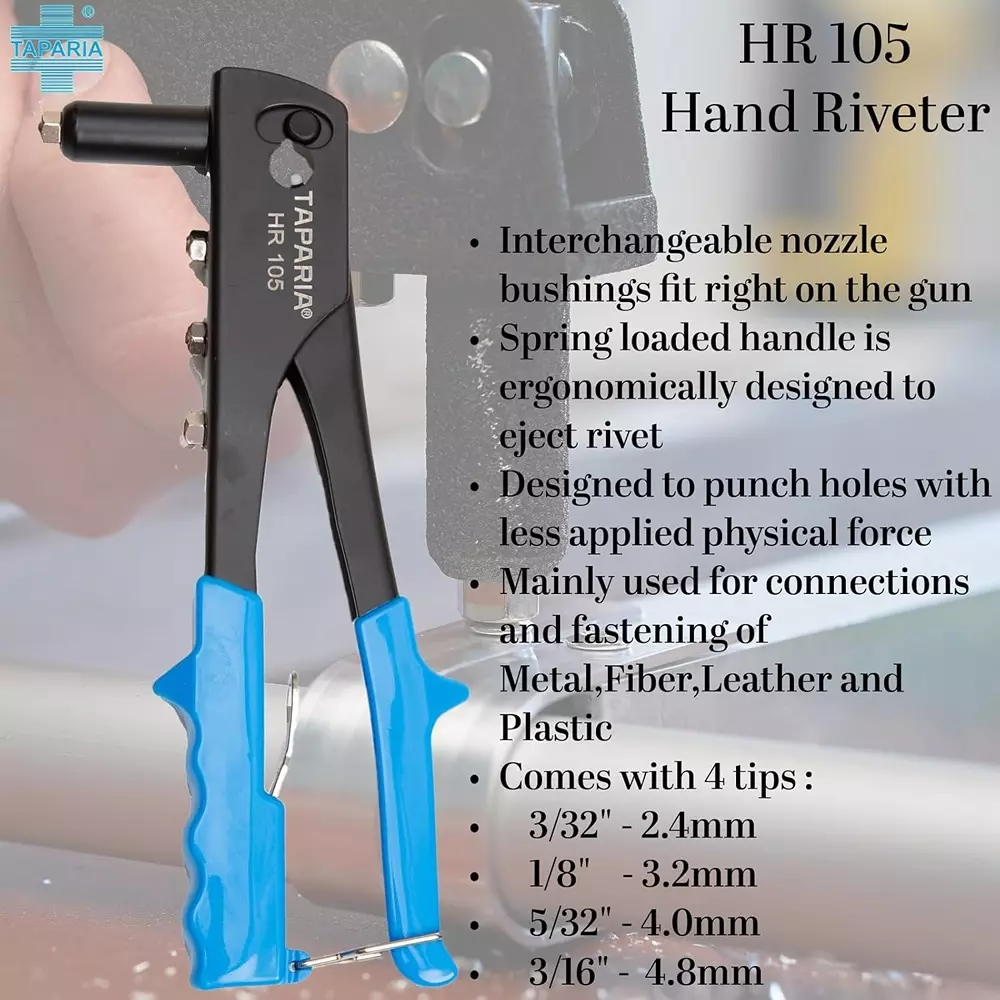 taparia-hand-riveter-267-mm-with-4-tips-blue-black-hr-105