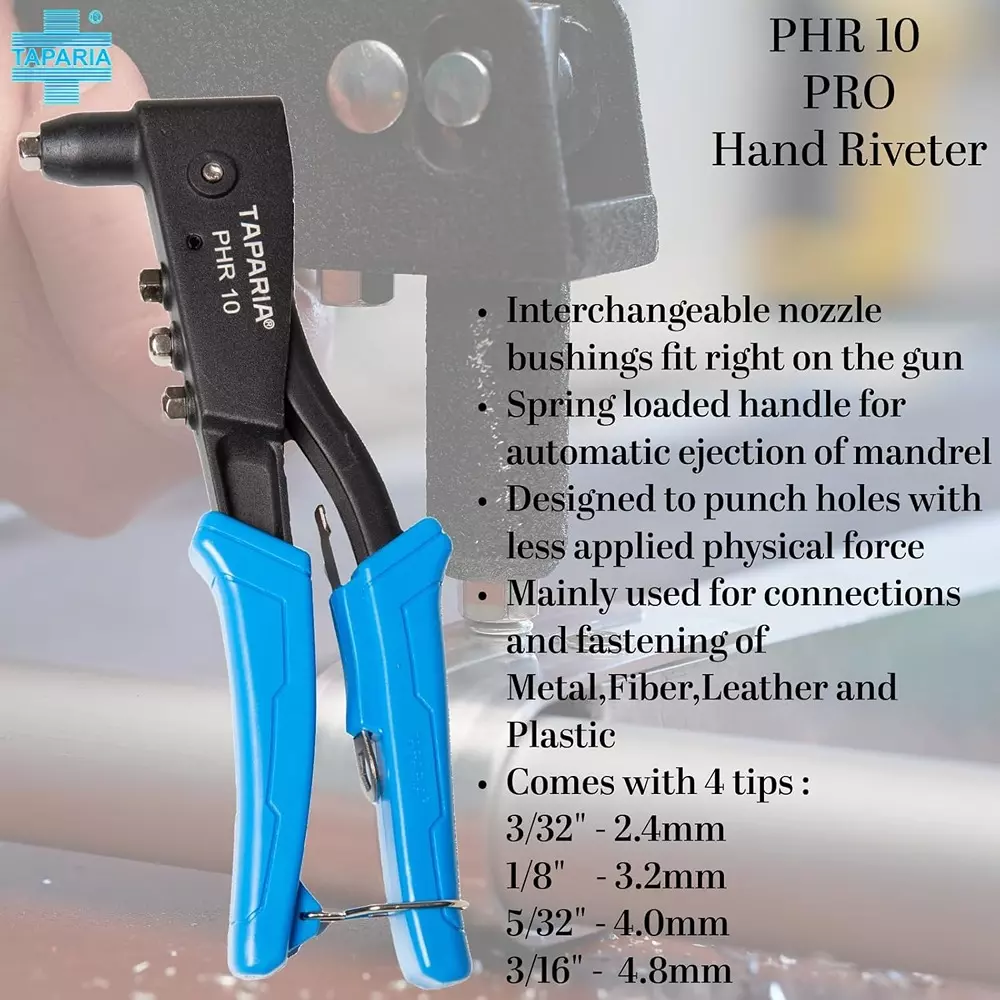 taparia-pro-hand-riveter-254-mm-with-4-tips-blue-black-phr-10