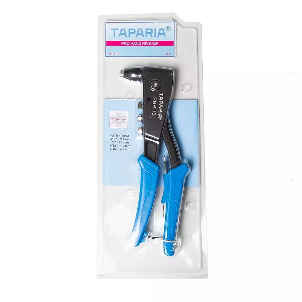 taparia-pro-hand-riveter-254-mm-with-4-tips-blue-black-phr-10