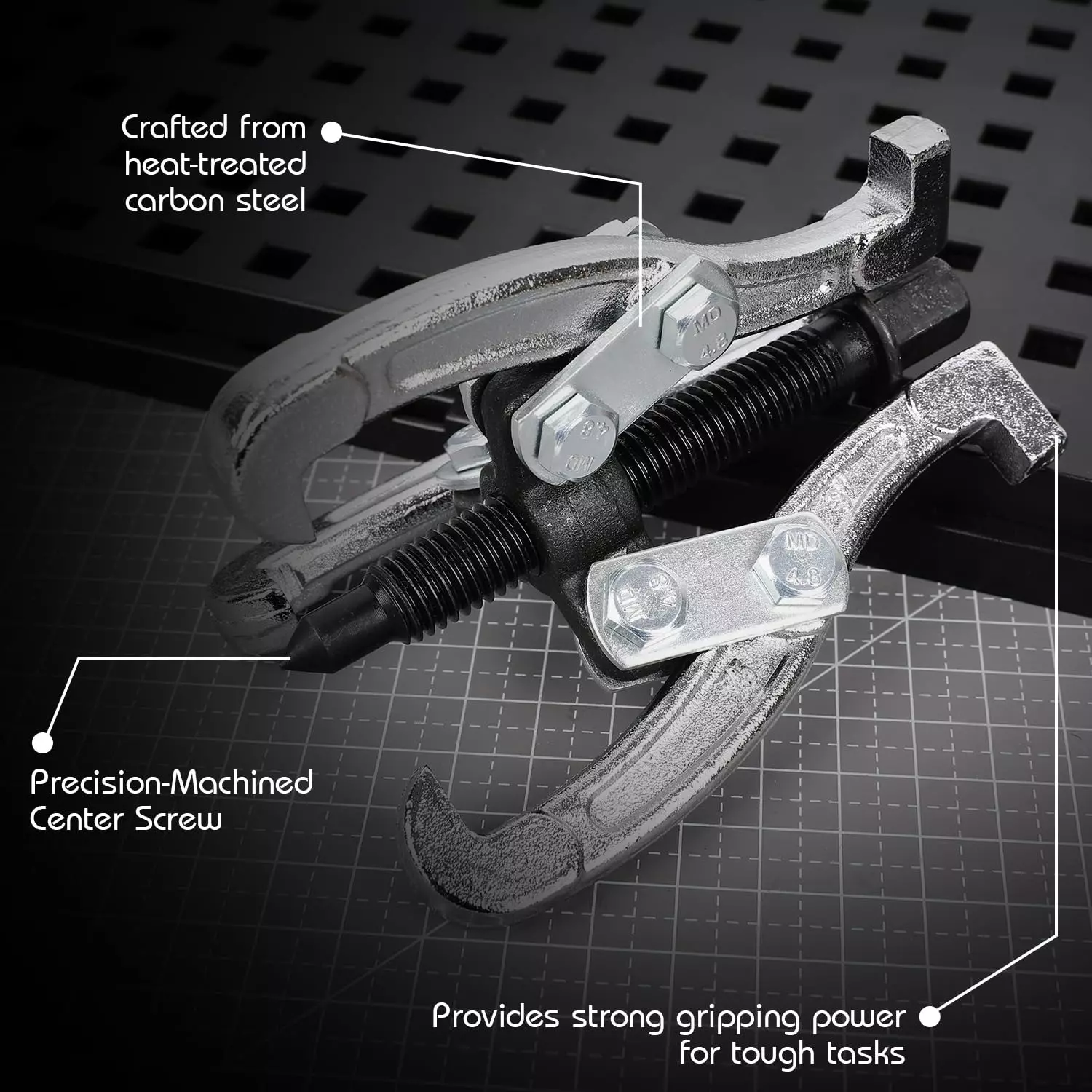DELI Three Jaws Puller 3 inch (75 mm), High Carbon Steel, EDL-S3