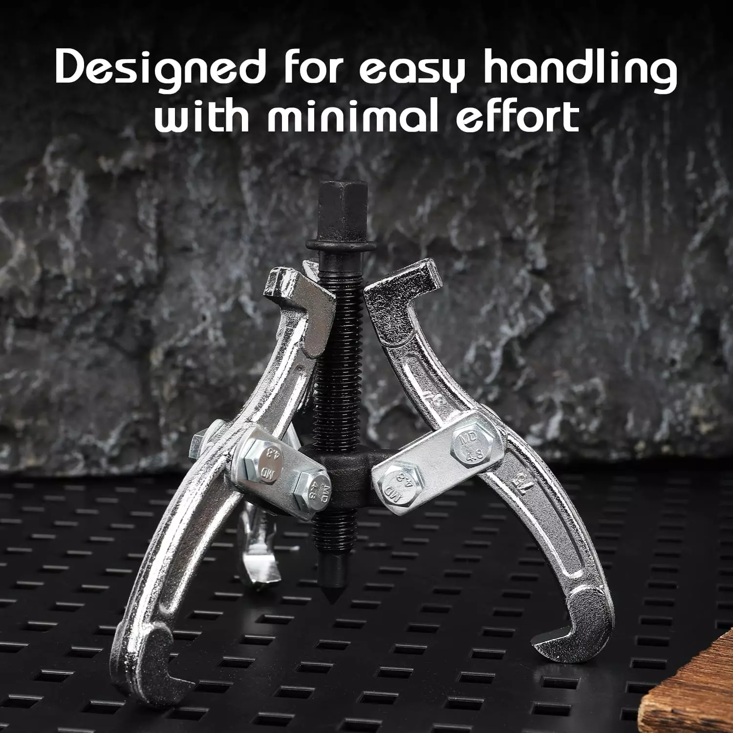 DELI Three Jaws Puller 3 inch (75 mm), High Carbon Steel, EDL-S3