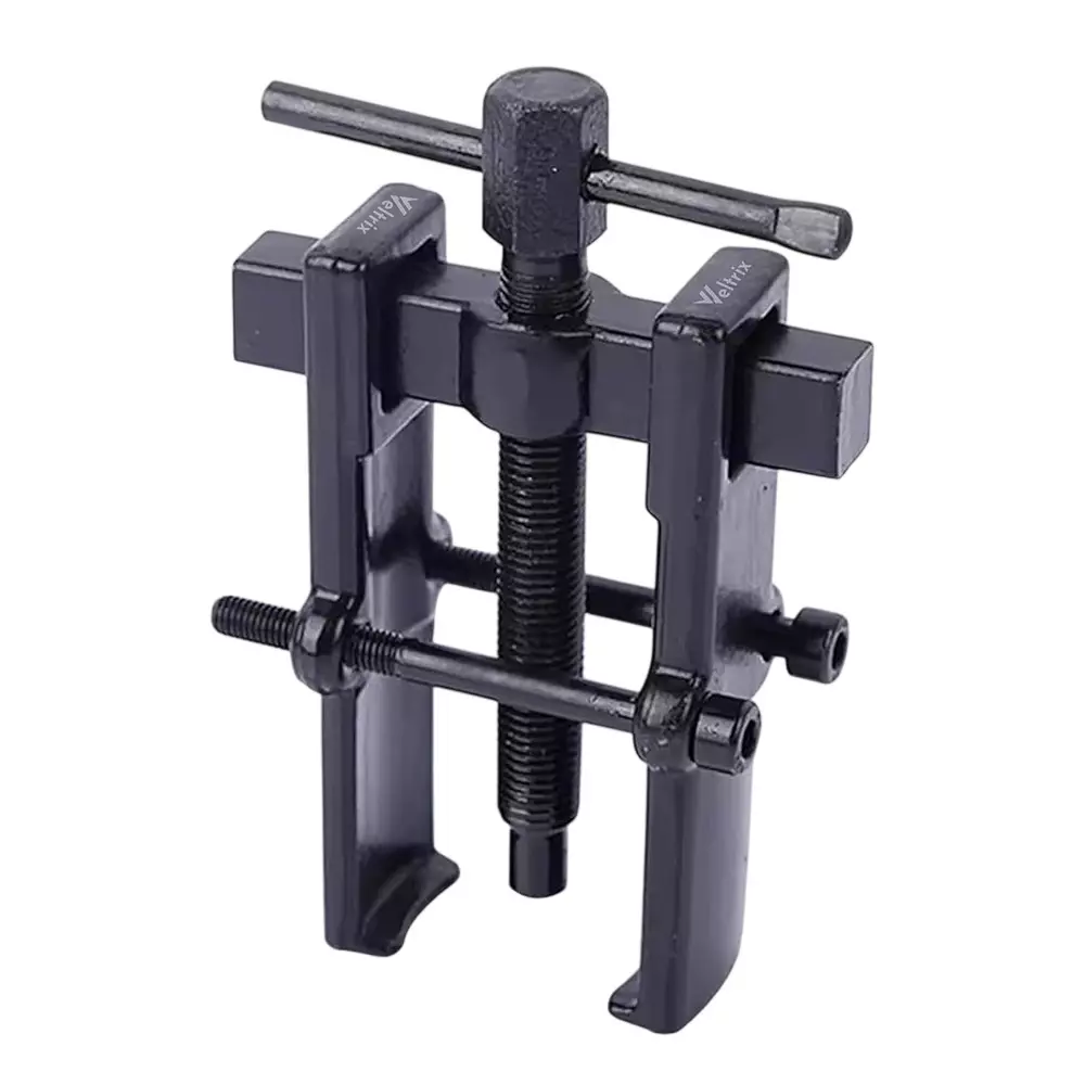 Veltrix 2-Jaw Forged Gear Puller Tool Carbon Steel 4 inch (101.6 mm) Puller Length and 40 x 80 mm Jaw Capacity