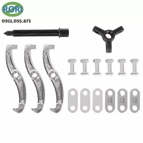 DELI Three Jaws Puller 4 inch (100 mm), High Carbon Steel, EDL-S4