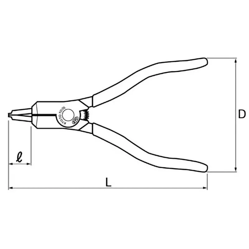 Ktc Snap Ring Pliers for Normal Type Snap Rings, AS403A