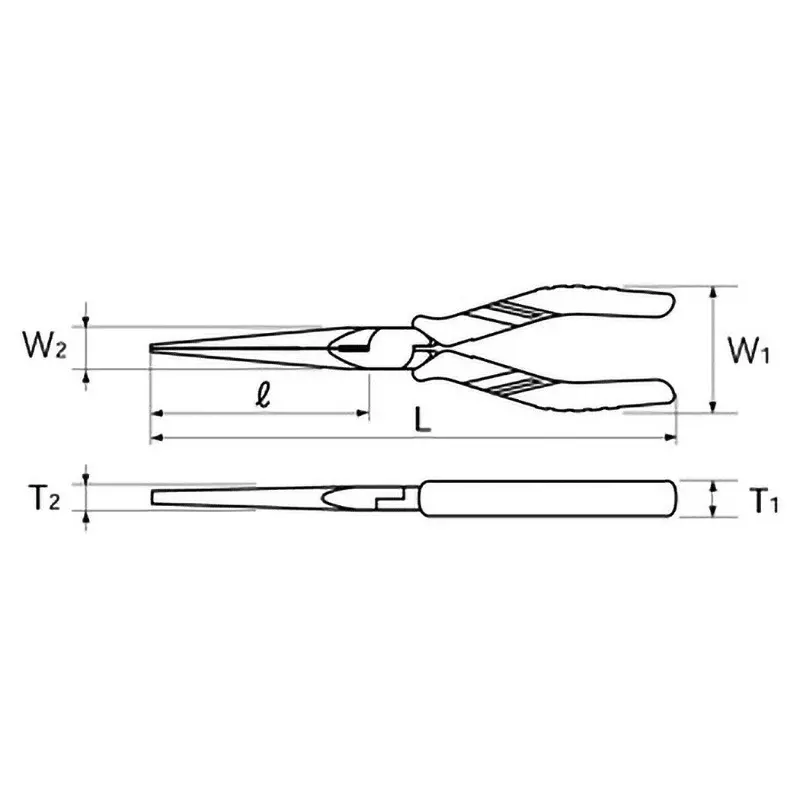 Ktc Senior Radio Pliers 200 mm Length 1.6 mm MaxWire Cut, PSL-200L