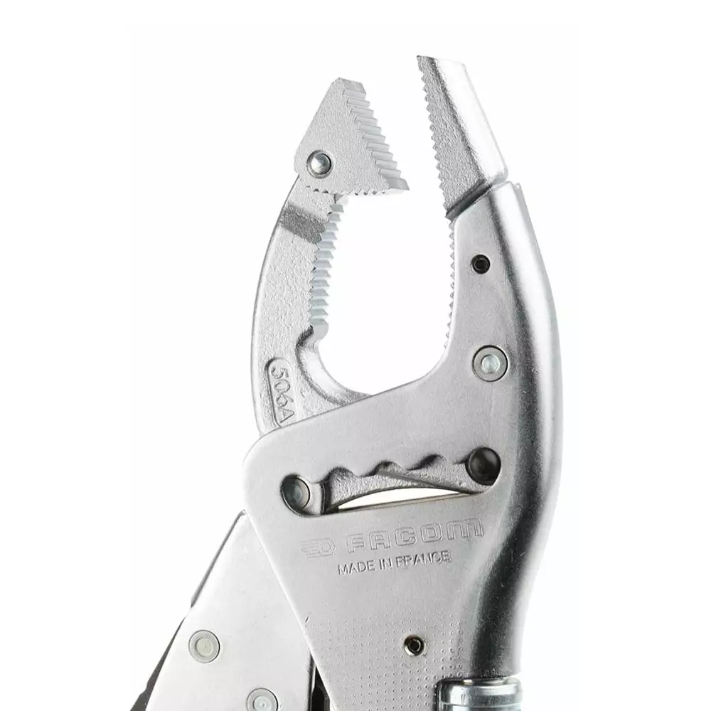 Facom Locking Pliers, 250 mm Overall, Lock Grip Tip, 17mm Jaw, 506APB