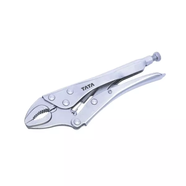 Tata Agrico 10 inch (254 mm) Lock Grip Plier Silver Color Metal Body for DIY, Home & Professional Use, LGP001 (Pack of 6 Pcs)