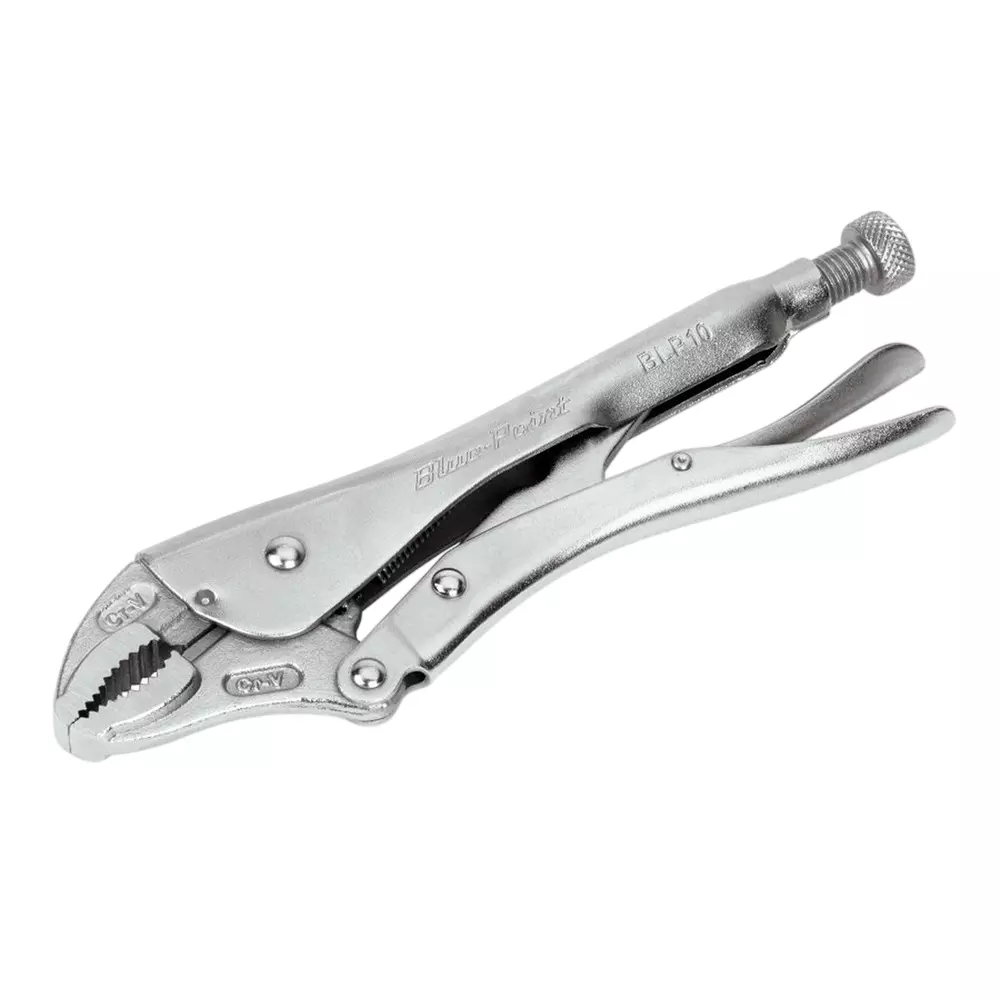 Blue-Point 10 inch (254 mm) Locking Plier Curved Jaw with Cutter and Alloy Steel Body, BLP10AP