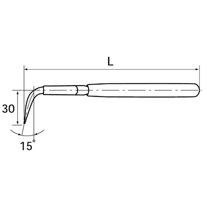 Ktc Long Tip Snap Ring Pliers Hole 1.2 mm Tip 165 mm Length, SCP-172L