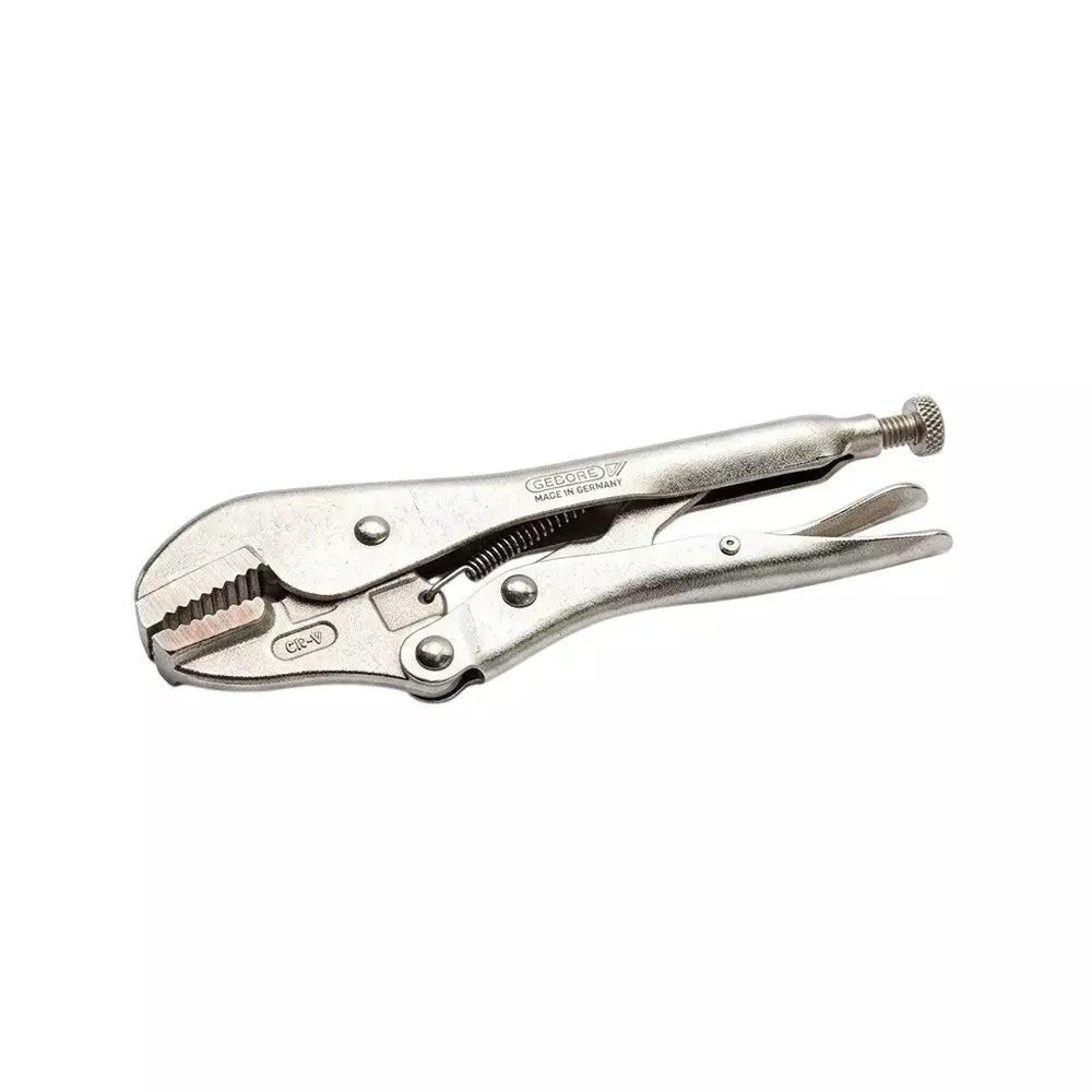 Blue-Point 10 inch (254 mm) Locking Plier Straight Jaws Nickel Plated Finish and Chrome Vanadium Steel Body, BDGLP10S