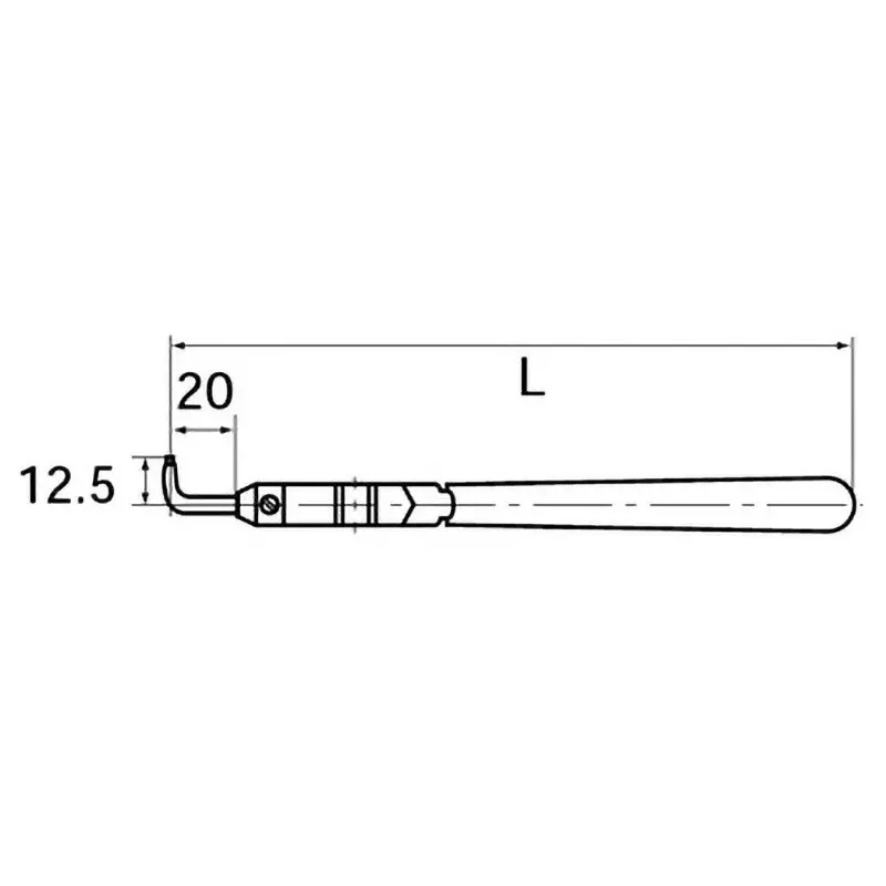 Ktc Snap Ring Pliers Shaft 2.0 mm Tip 170 mm Length, SOP-172