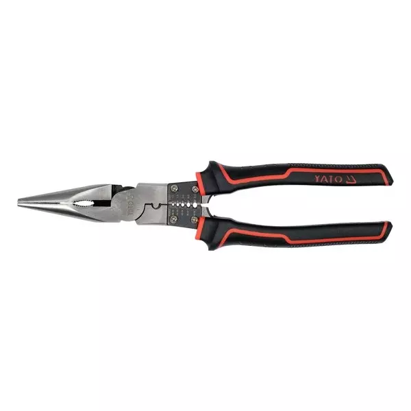 Yato Elongated Straight Multifunctional Plier 240 mm Length and 58-62 HRC Hardness, YT-20435