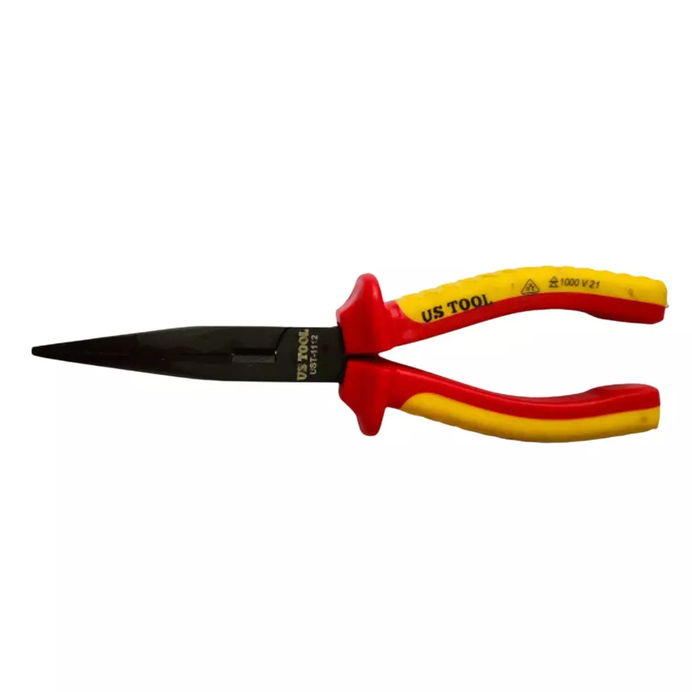 Us Tool Insulated Long Nose Plier 200 mm (8 Inch) Overall Length Aisi 6150 Material, Ust-1112