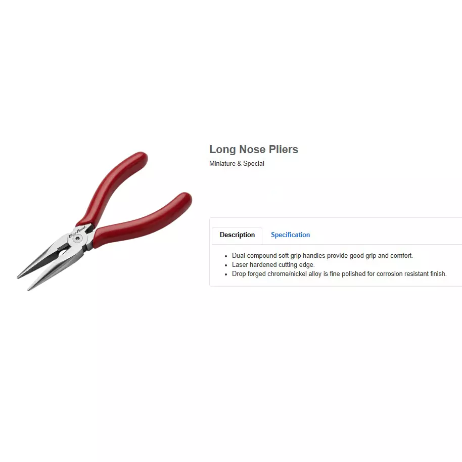 blue-point-6-inch-1524-mm-long-nose-plier-with-fine-polished-chrome-nickel-alloy-body-b96cpap-s-r