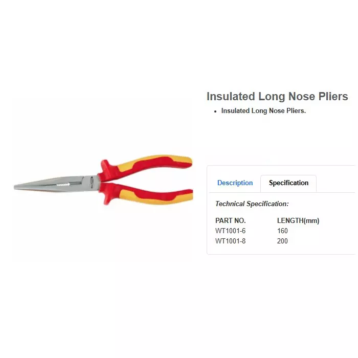 blue-point-8-inch-200-mm-insulated-long-nose-plier-with-10000-v-withstanding-voltage-and-chrome-vanadium-steel-body-wt1001-8