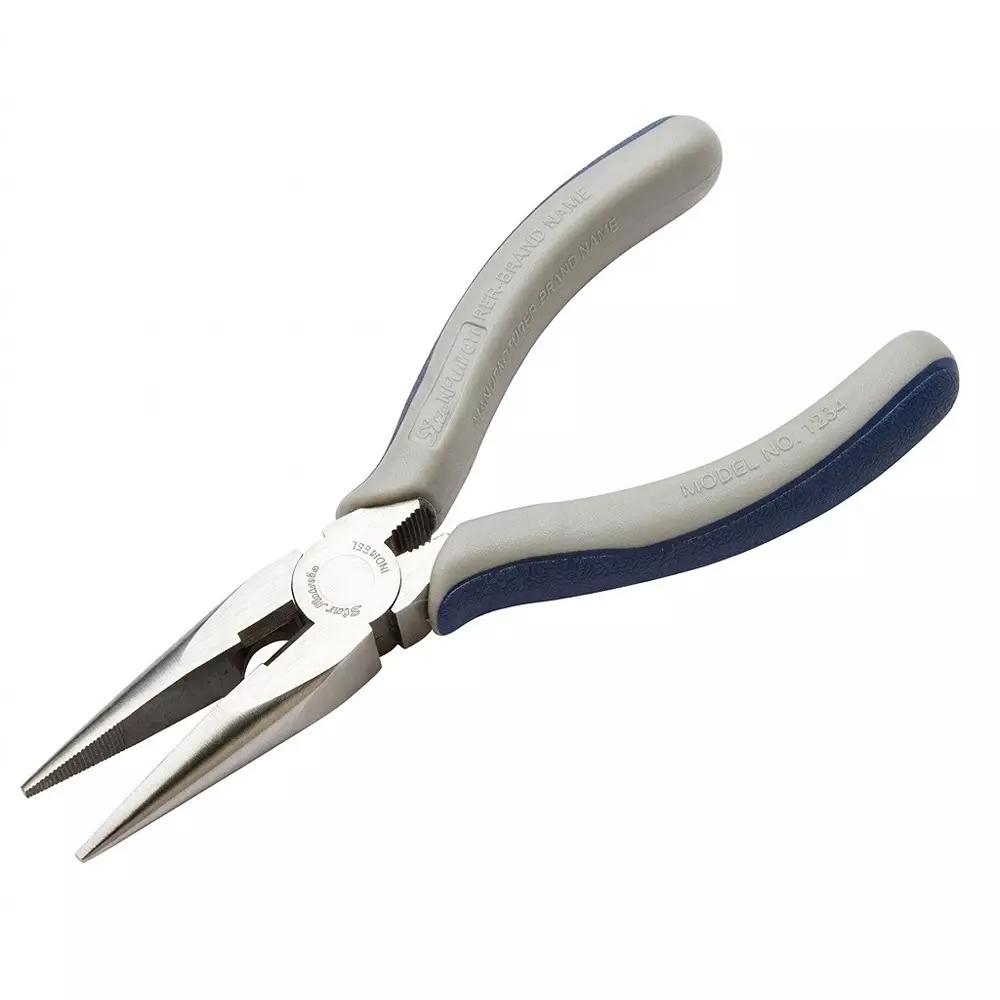 Blue-Point 6-5/16 inch (160.33 mm) Long Nose Plier Drop Forged Construction and Laser Hardened Cutting Edge, B96CPAP-S