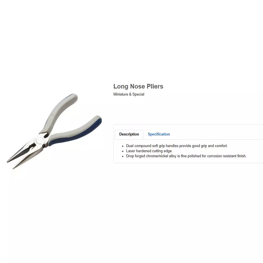 blue-point-6-516-inch-16033-mm-long-nose-plier-drop-forged-construction-and-laser-hardened-cutting-edge-b96cpap-s