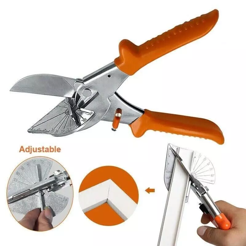 GENERIC Adjustable Miter Cutter Shear Scissors 45° to 135° Angle Cutting ‎15 x 10 x 5 cm for Trim, Molding & Branches