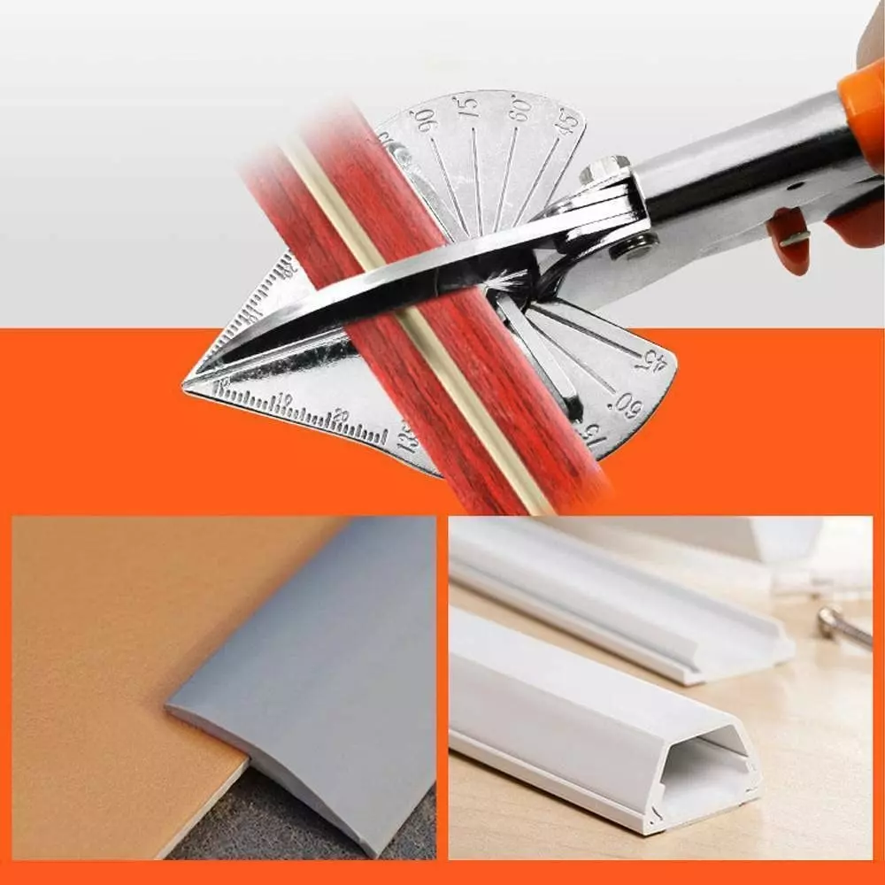 GENERIC Adjustable Miter Cutter Shear Scissors 45° to 135° Angle Cutting ‎15 x 10 x 5 cm for Trim, Molding & Branches