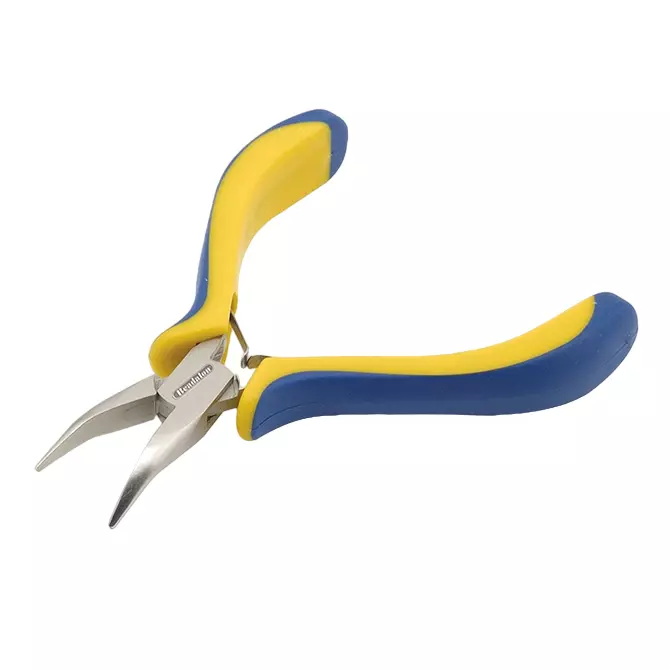 OAYKAY High Carbon Steel 5 inch Bent Nose Mini Plier