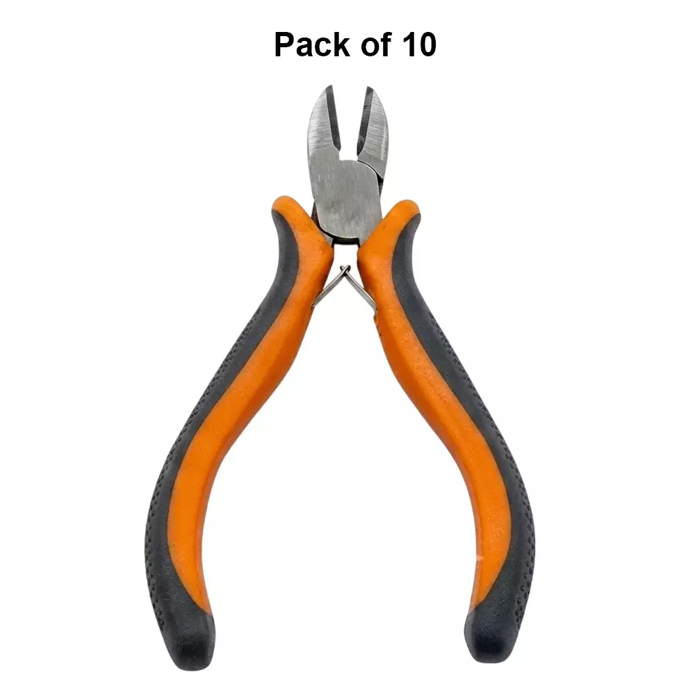 ajay-5-inch-125-mm-side-cutting-mini-plier-with-drop-forged-hardened-tempered-construction-and-insulated-handle-04401-pack-of-10