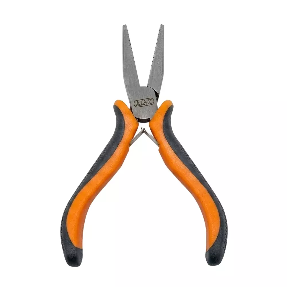 Ajay 5 inch (125 mm) Long Nose Mini Plier with Drop Forged, Hardened & Tempered Construction and Insulated Handle, 04401 (Pack of 10)