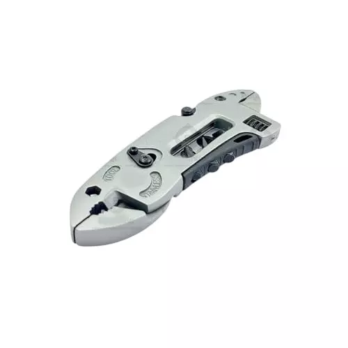 A.D INTERNATIONAL 7 in 1 Multitool Wrench Set in Stainless Steel Body Pliers, Wire Cutter, Screwdriver for Multi Purpose Usage, DM-3ELE-AAV2