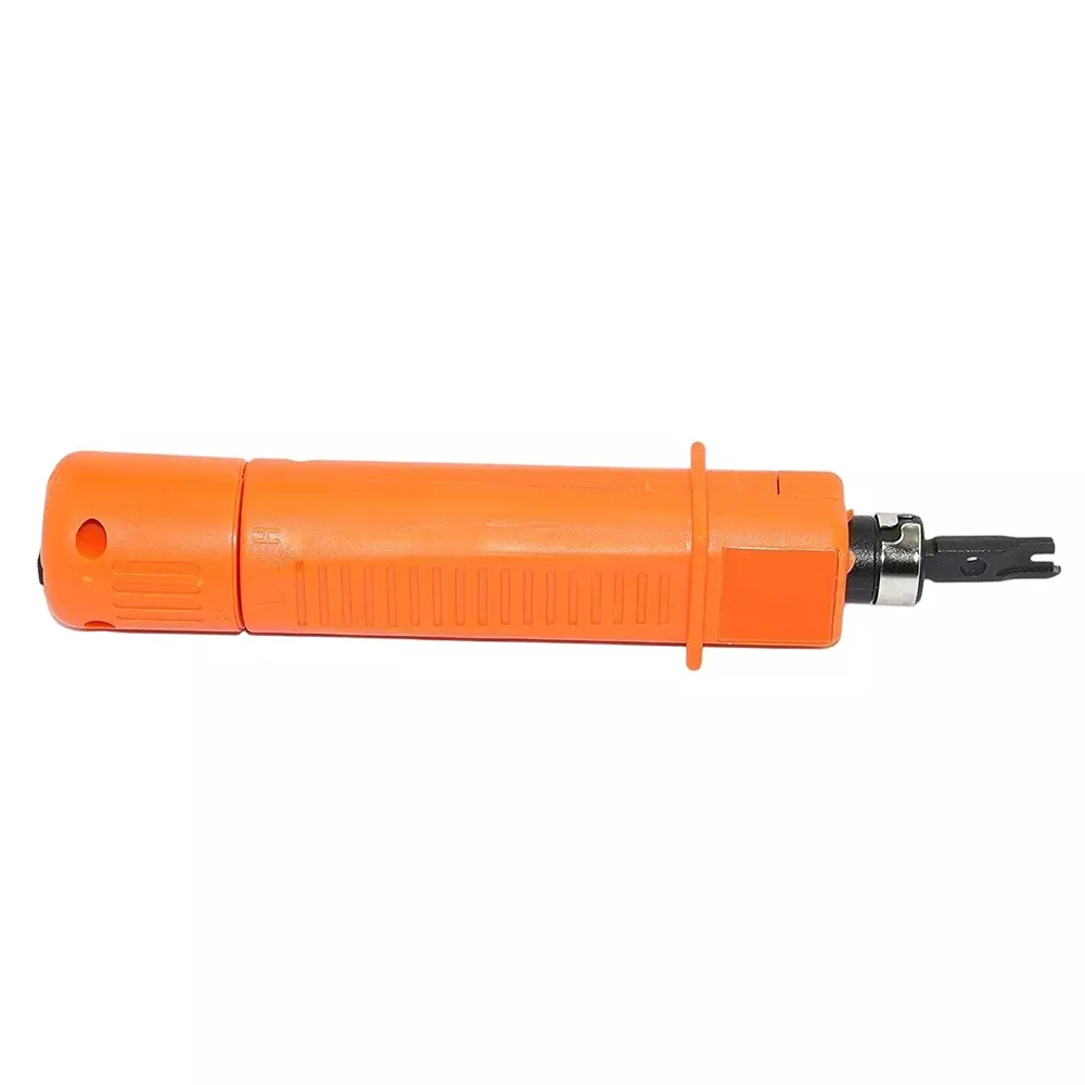 GENERIC Telephone & Network Cable Punch Down Tool Keystone Reticle Impact Tool Orange Color