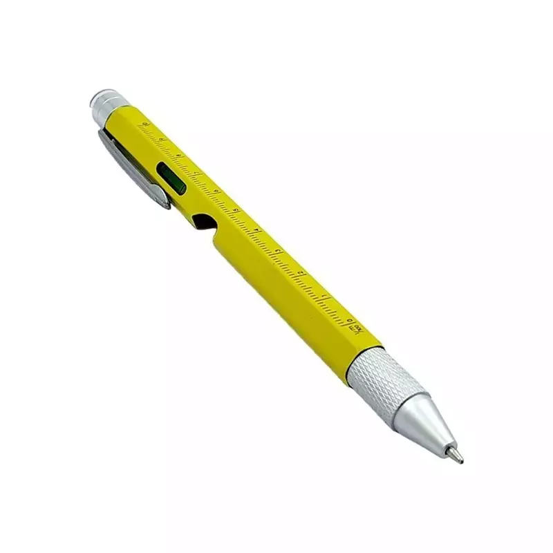 Buyohlic International 9 In 1 Multitool Pen in Yellow Color Aluminium Body for Gifting Purpose, T3-DI86-WKV0