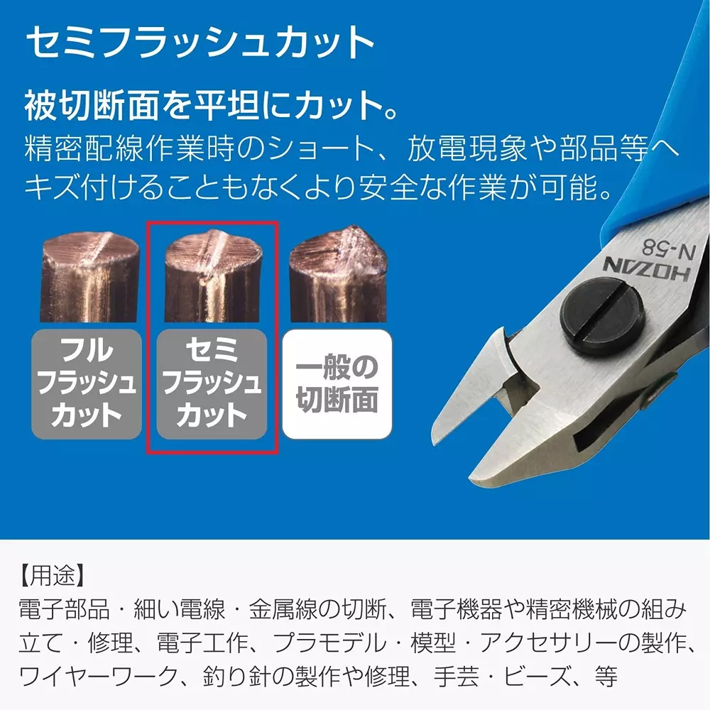 hozan-precision-nipper-105-mm-overall-length-n-58