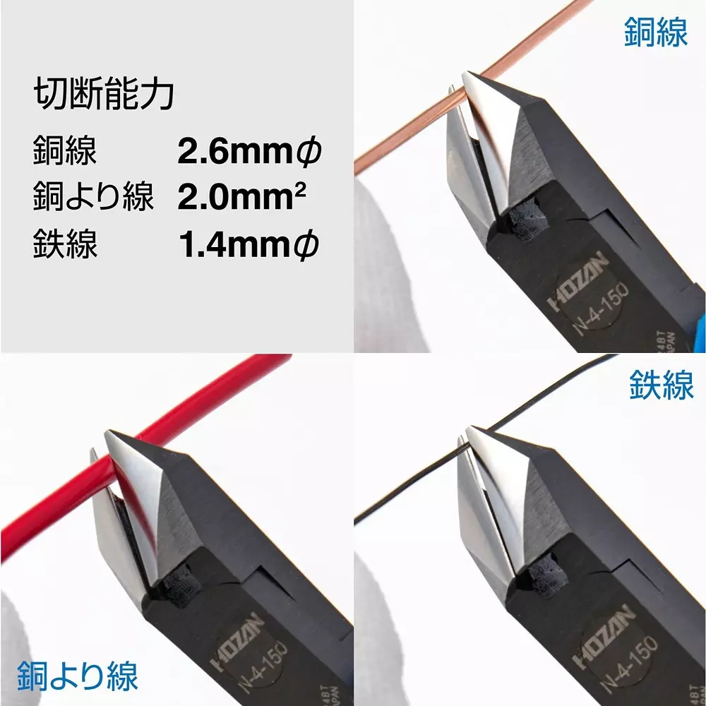 hozan-diagonal-nipper-hrc58-blade-hardness-n-4-150