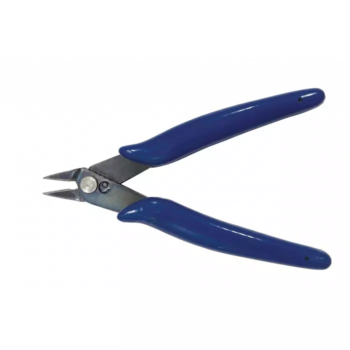 Jainson Small Nipper With Internal Spring Plastic 5 Inch (127 mm) Size Ergonomic Handle Blue for Industrial Use, O5N